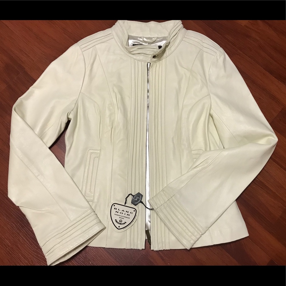 Blanc Noir NWT Off White L Genuine Leather…